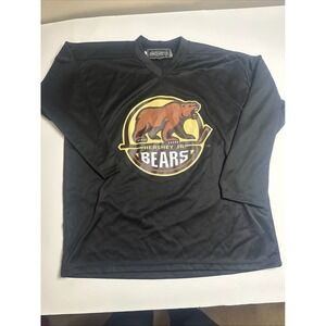 Authentic Harrow Jersey Unisex‎  Black Logo Hershey Jr. Bears Ice Hockey Team